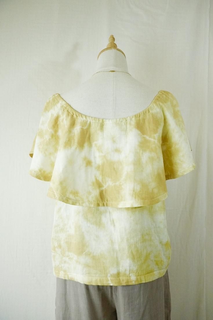 W-gauze Off shoulder top 