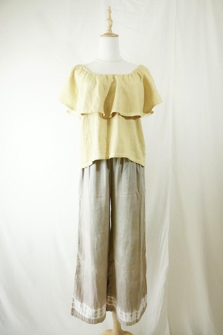 W-gauze Off shoulder top 