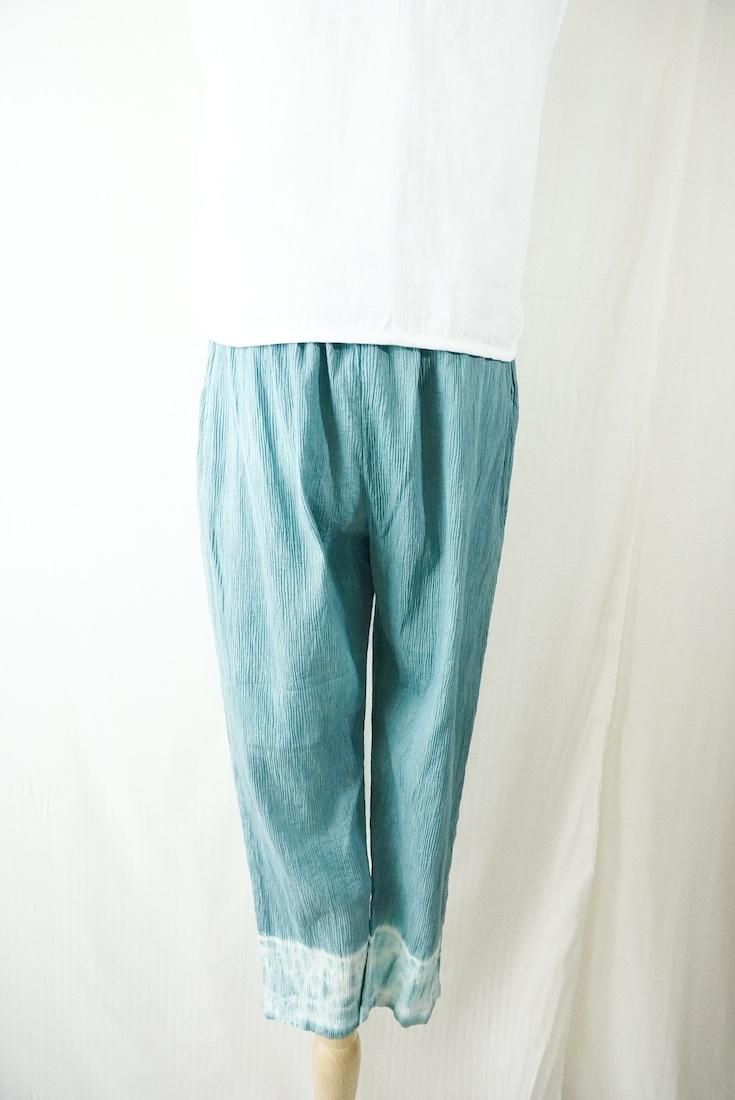 Organic cotton ¤ Lazy pants VintageBlue