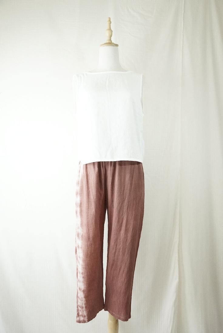 Organic cotton ¤ Lazy pants Bordeaux
