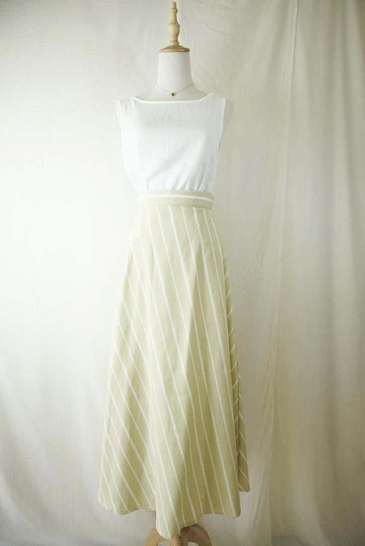 WASHI Cotton Wrap long skirt