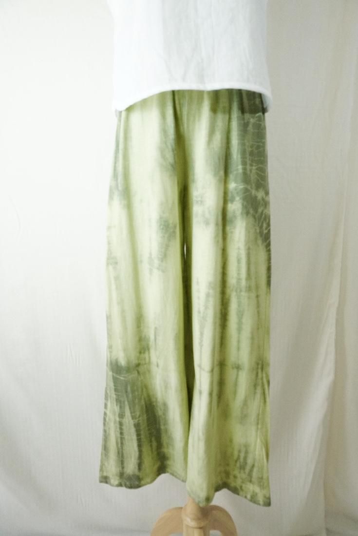 Cotton Relax Pants Olive x Greentea 