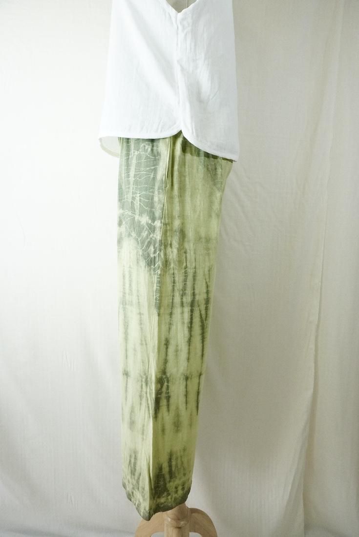 Cotton Relax Pants Olive x Greentea 