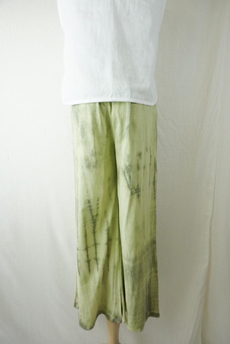 Cotton Relax Pants Olive x Greentea 
