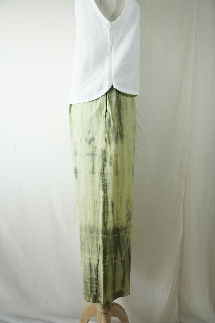 Cotton Relax Pants Olive x Greentea 