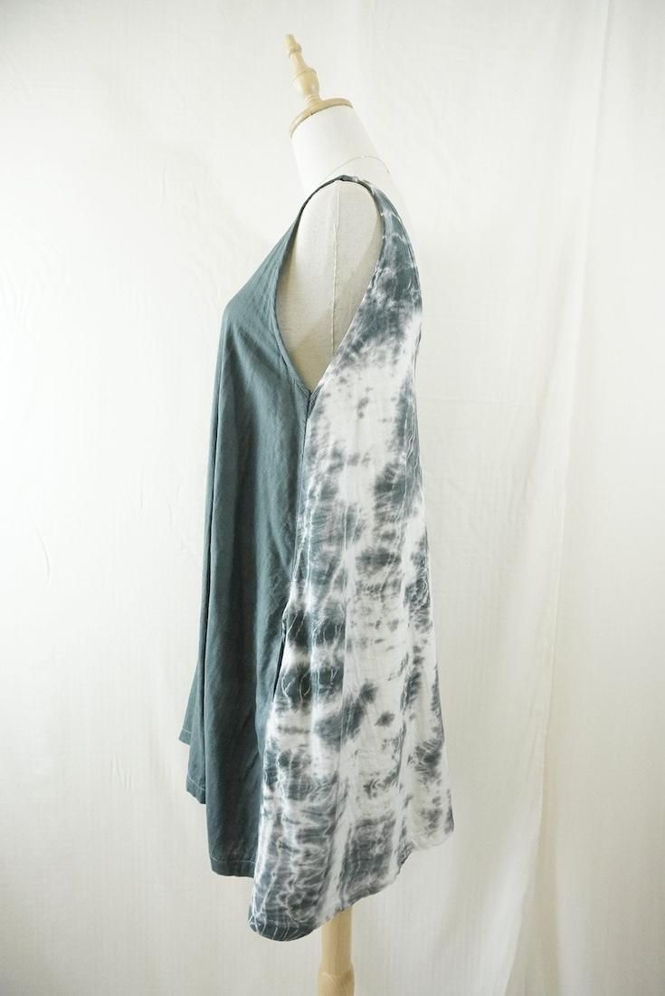 W-gauze Tank OP  Black