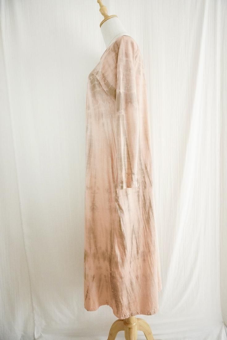Cotton Long Sleeve OP Orangebeige x Greige