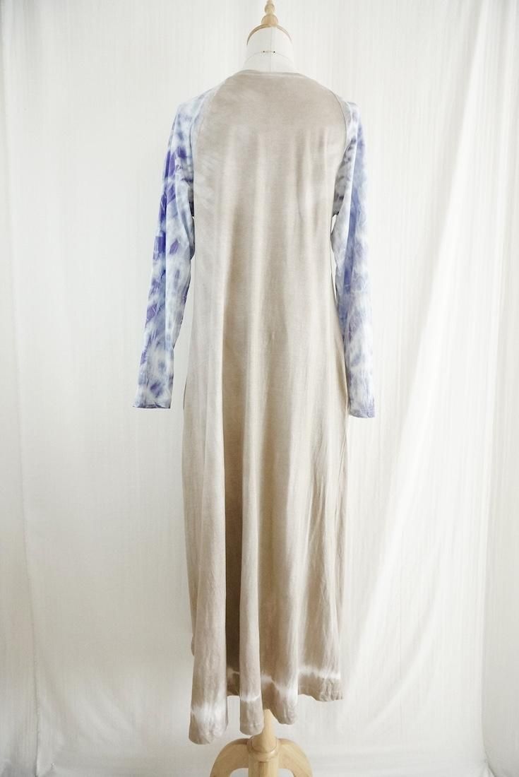 Cotton Long Sleeve OP Greige x Lavender