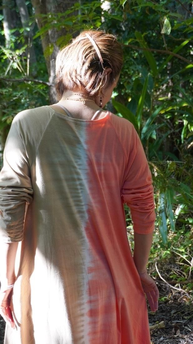 Cotton Long Sleeve OP Greige x Lavender
