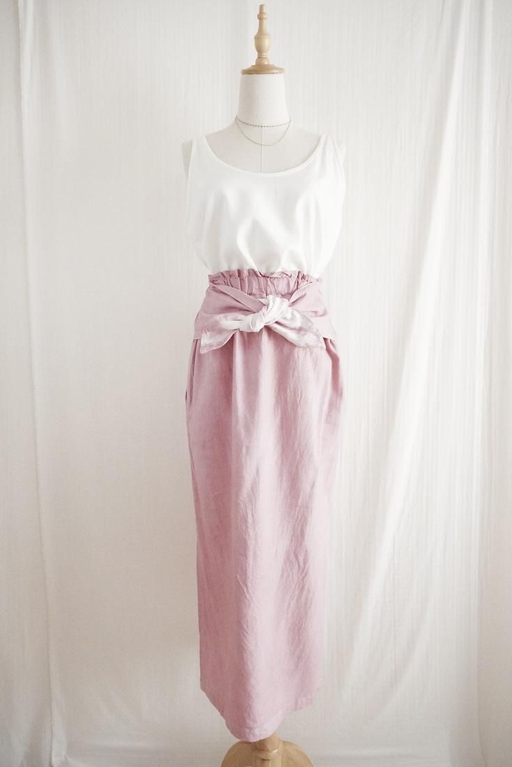 RayonLinen Ribbon skirt
