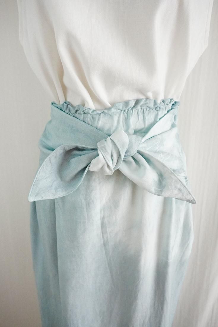 RayonLinen Ribbon skirt