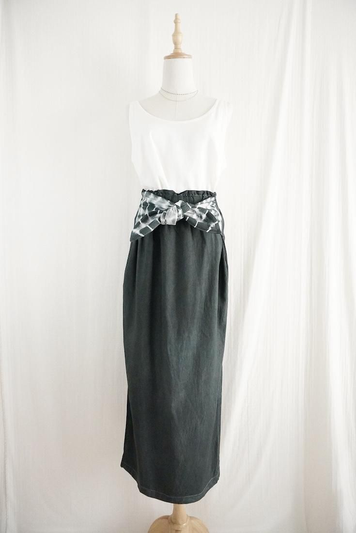RayonLinen Ribbon skirt
