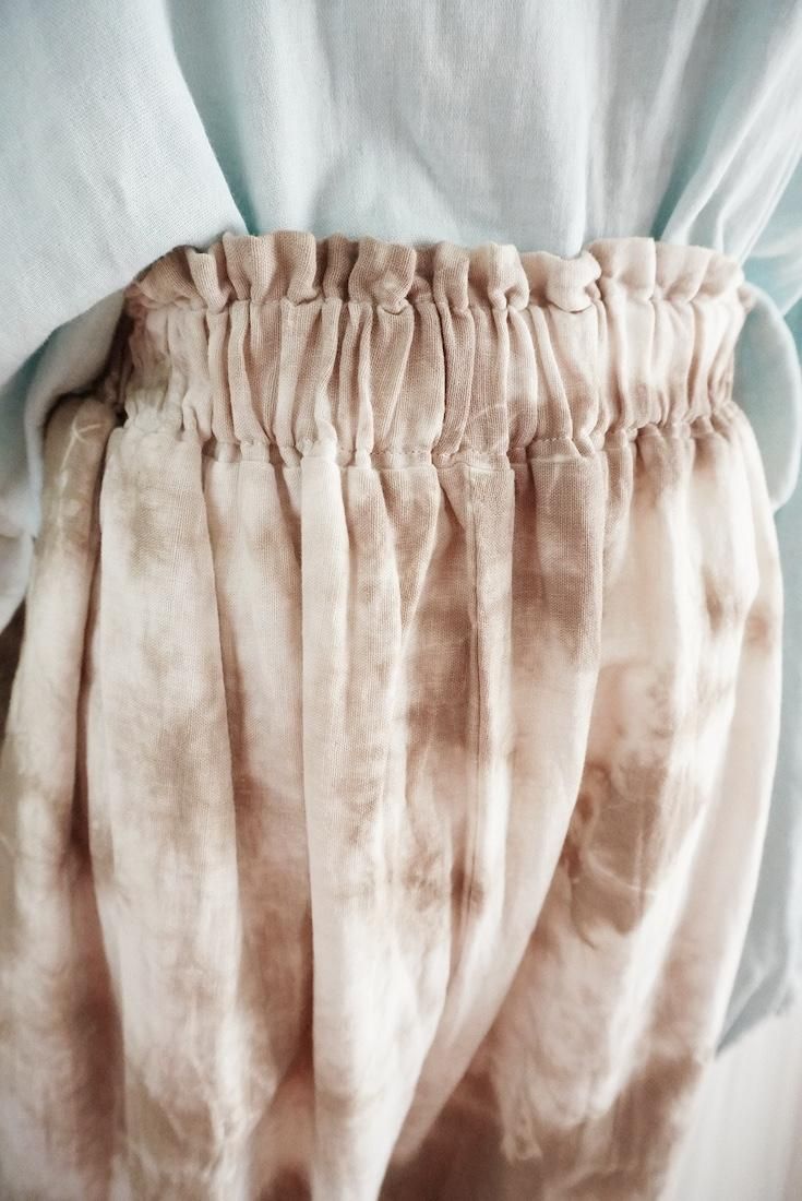 W gauze Lazy Pants Coffee