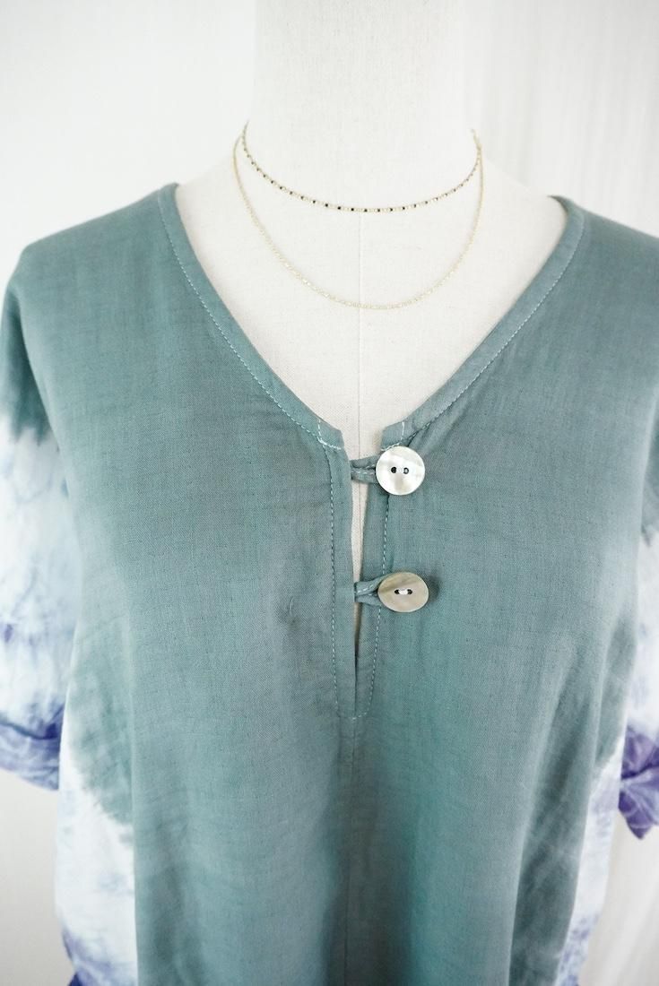 W-gauze Short sleeve rompers Ivy x Lavender