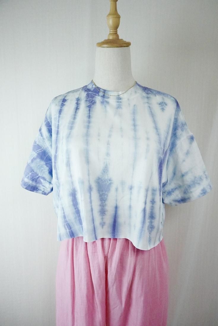 SUPIMA Coton Cut off tee Lavender