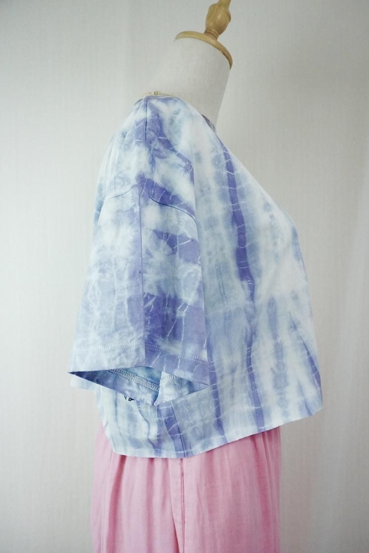 SUPIMA Coton Cut off tee Lavender