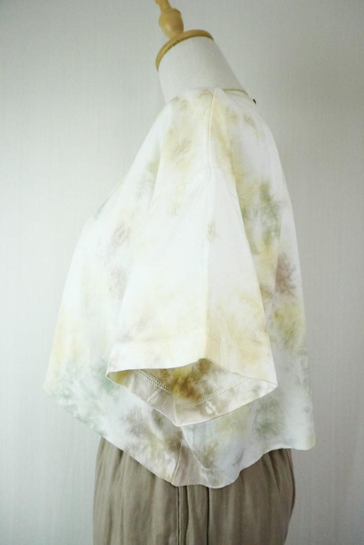 SUPIMA Coton Cut off tee Custard x Greentea x Greige
