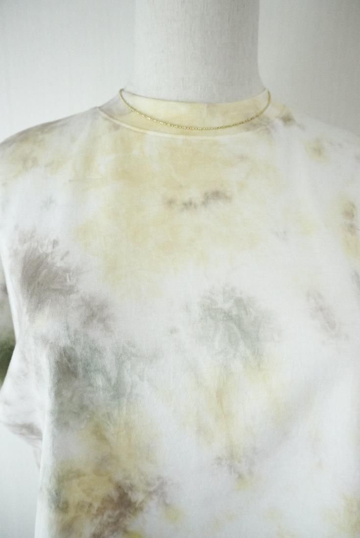 SUPIMA Coton Cut off tee Custard x Greentea x Greige