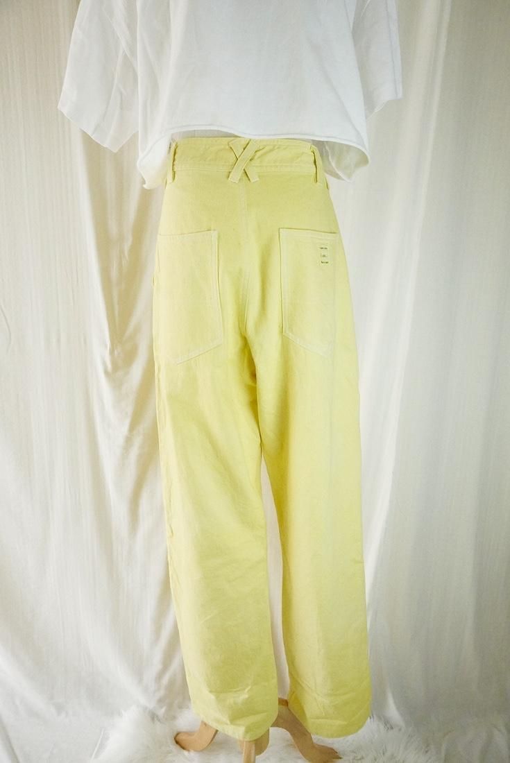 Organic Cotton Denim Work Pants  Lemon 