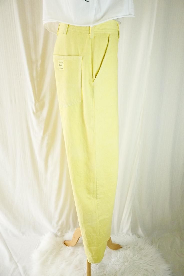 Organic Cotton Denim Work Pants  Lemon 
