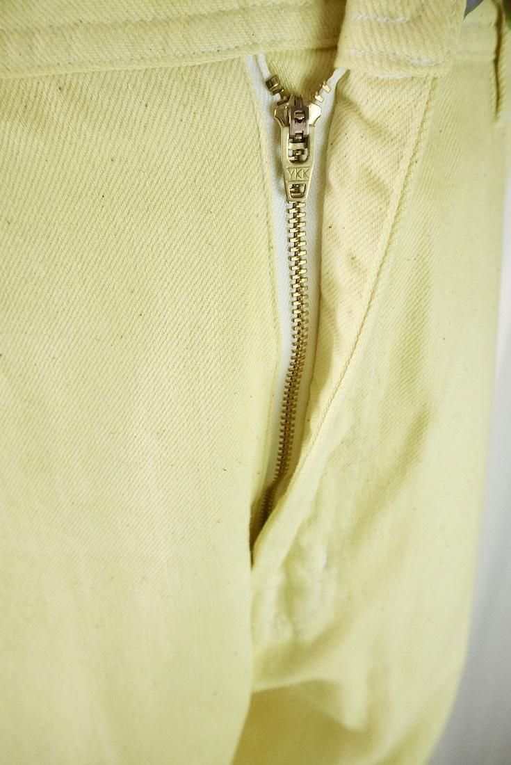 Organic Cotton Denim Work Pants  Lemon 