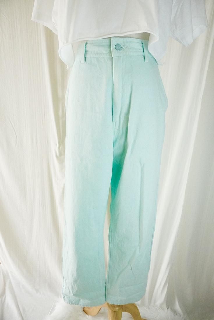 Organic Cotton Denim Work Pants  Sky