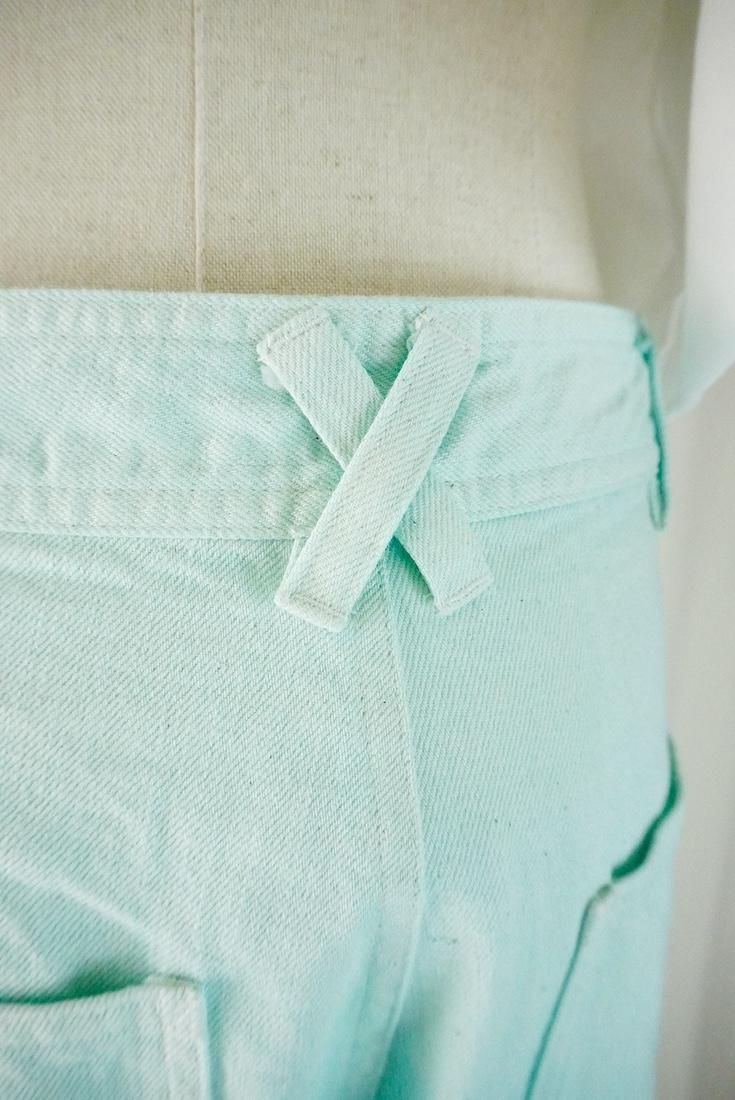 Organic Cotton Denim Work Pants  Sky
