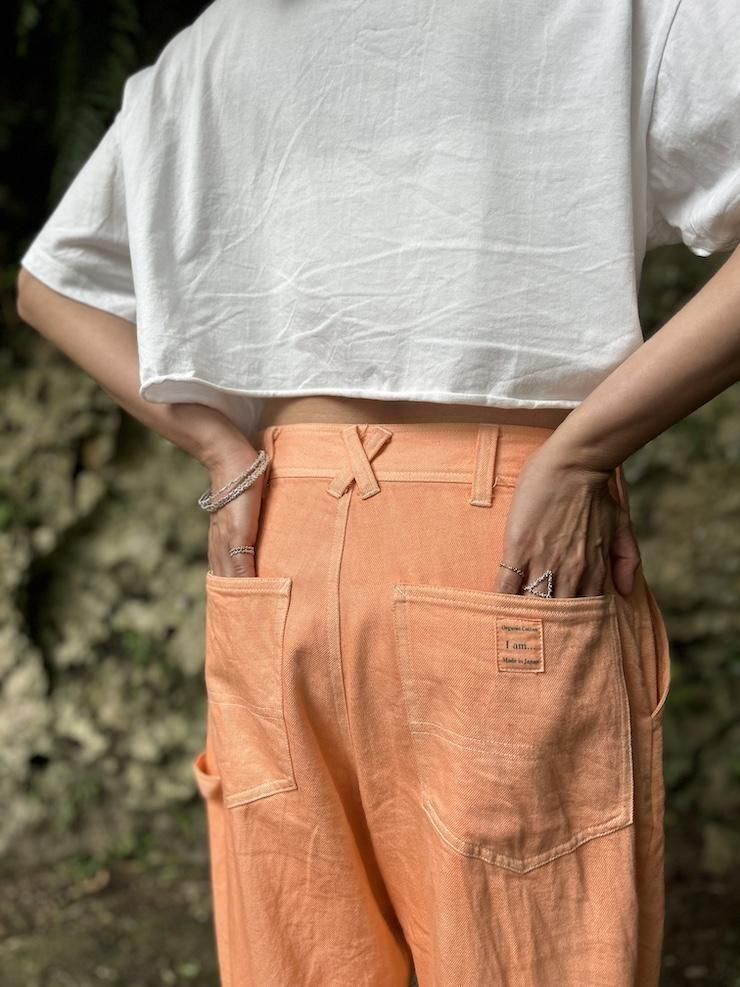 Organic Cotton Denim Work Pants  Salmon