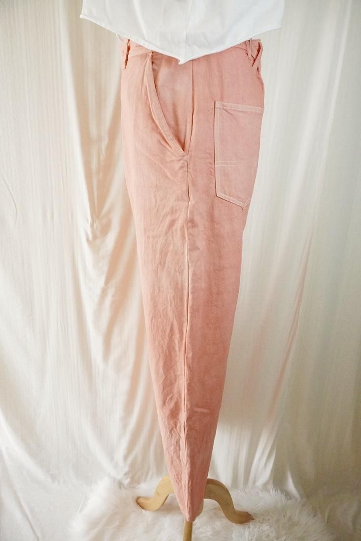 Organic Cotton Denim Work Pants  Salmon
