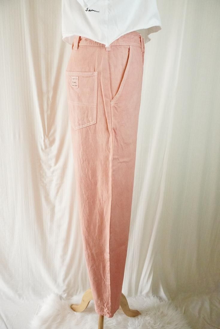 Organic Cotton Denim Work Pants  Salmon