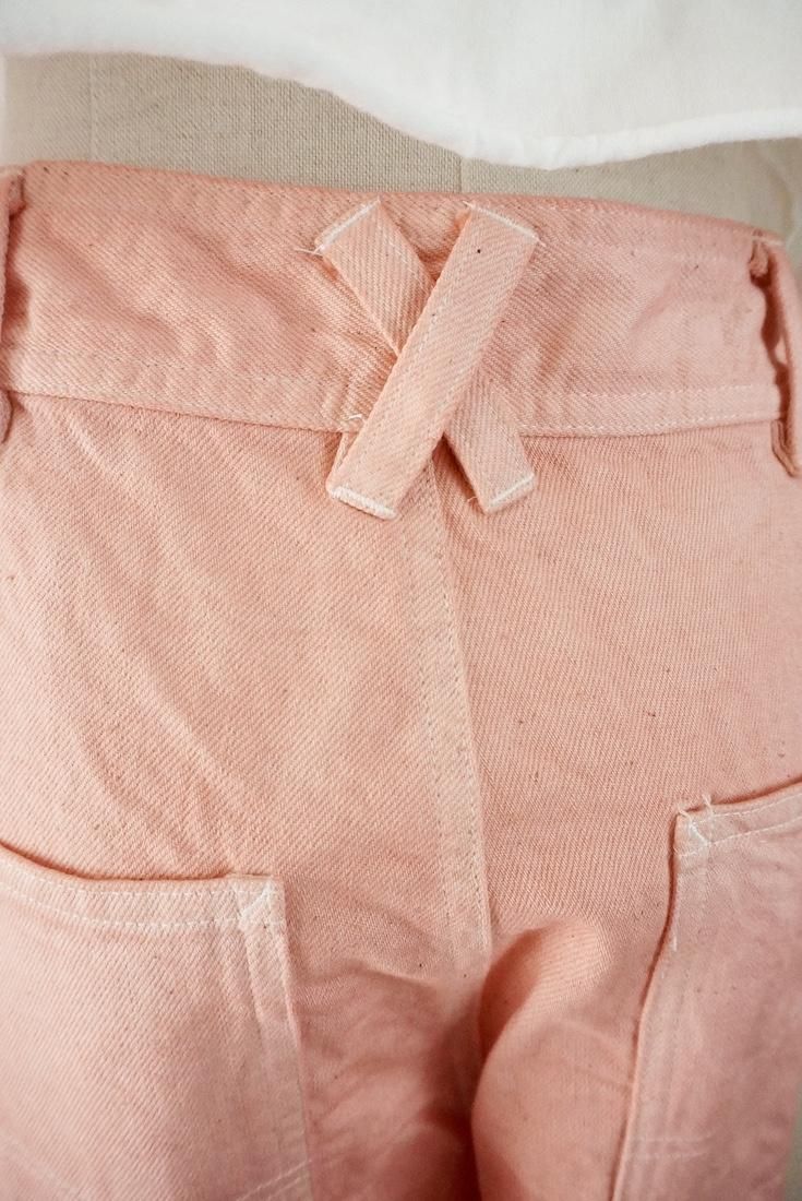 Organic Cotton Denim Work Pants  Salmon
