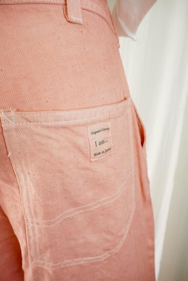 Organic Cotton Denim Work Pants  Salmon