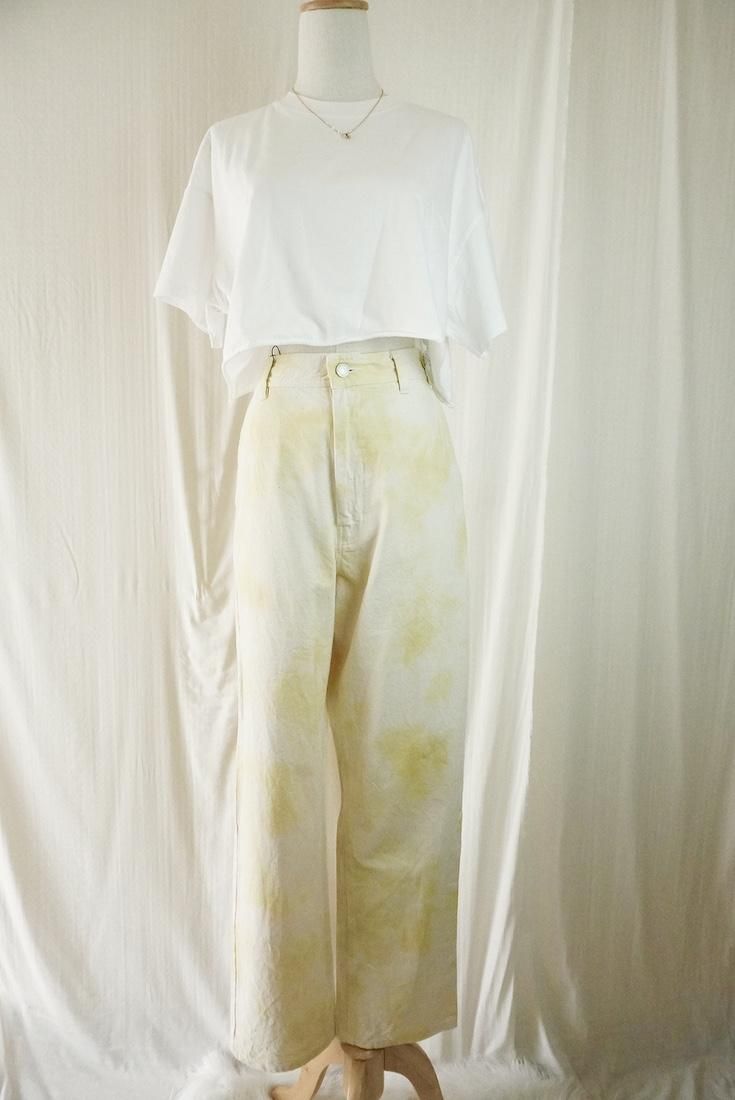 Organic Cotton Denim Work Pants  Custard