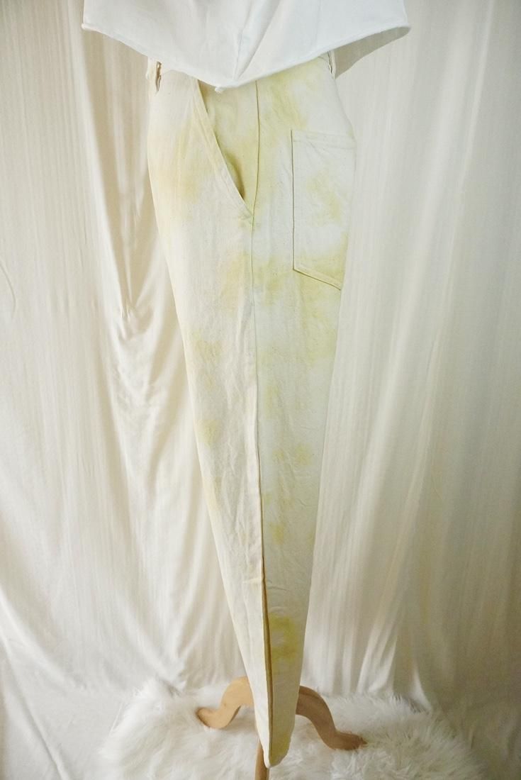 Organic Cotton Denim Work Pants  Custard