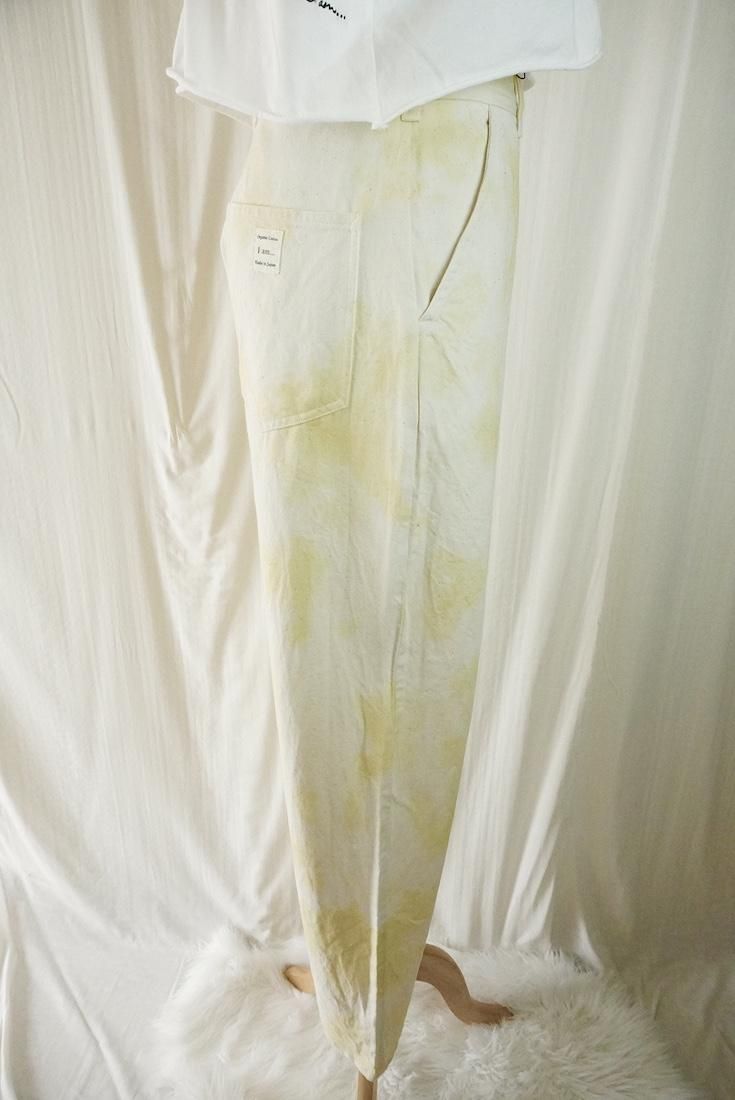 Organic Cotton Denim Work Pants  Custard