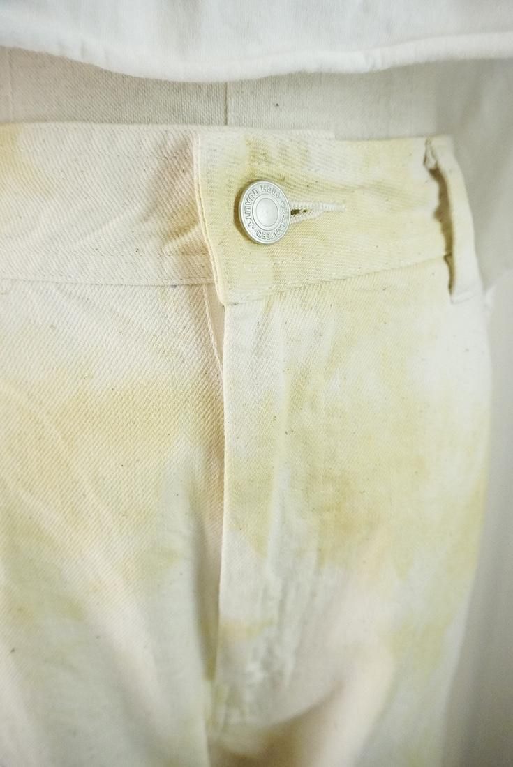 Organic Cotton Denim Work Pants  Custard