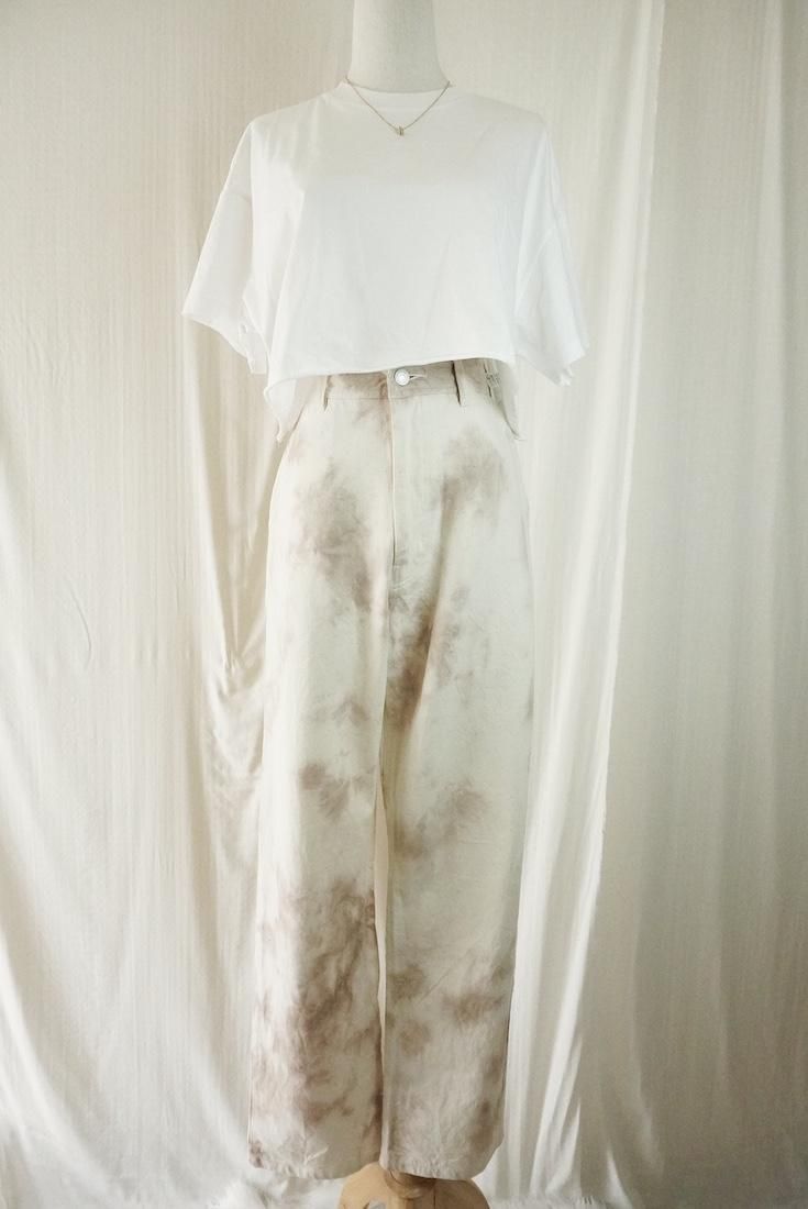 Organic Cotton Denim Work Pants “ Greige”