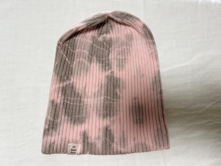 Knit Cap  Pinkbeige x Greige 