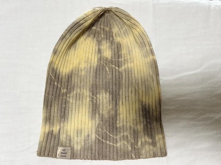 Knit Cap  Custard x Greige 