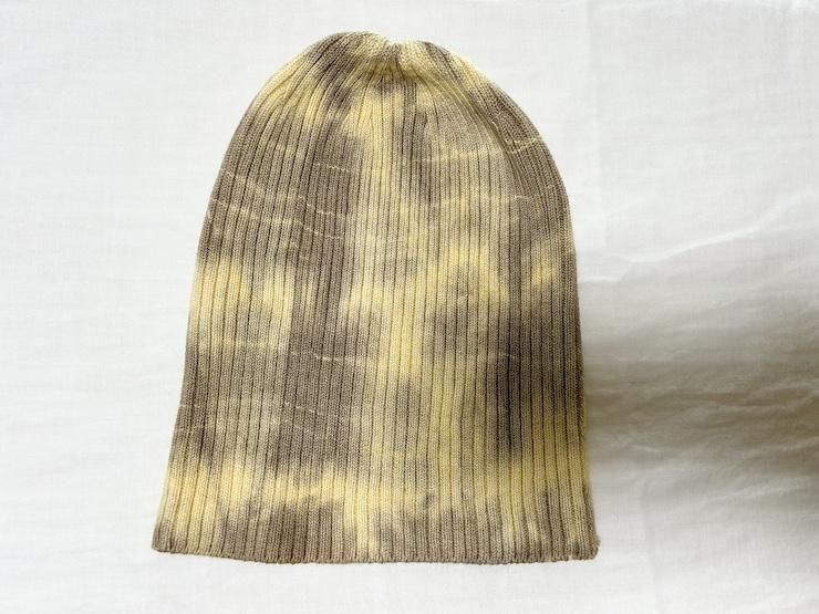 Knit Cap  Custard x Greige 