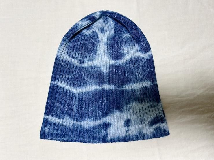 Knit Cap  Navy x PowderBlue 