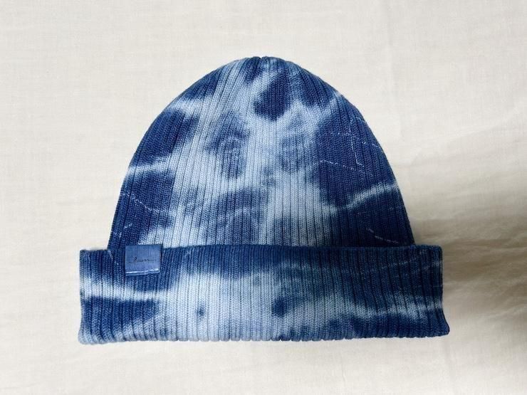 Knit Cap  Navy x PowderBlue 