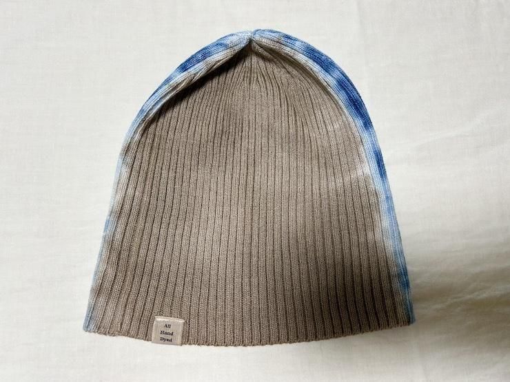 Knit Cap  “Navy x Greige”