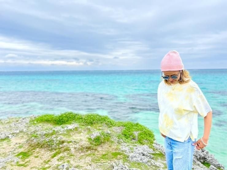 Knit Cap  Pistachio x Lavender 