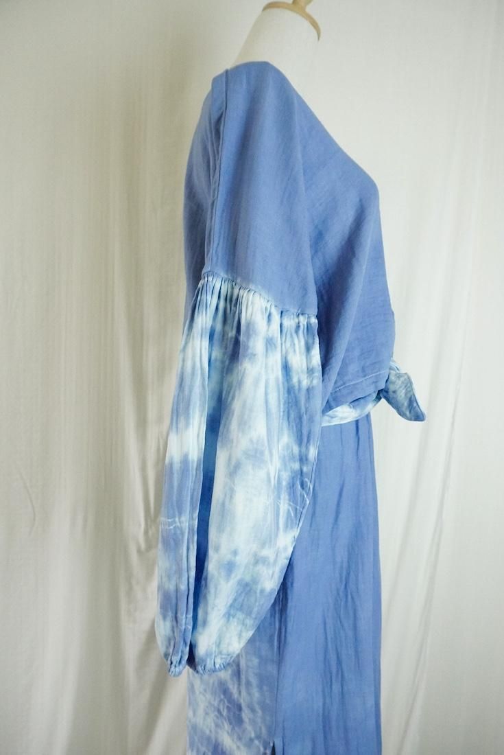W-Gauze  Puff sleeve top 