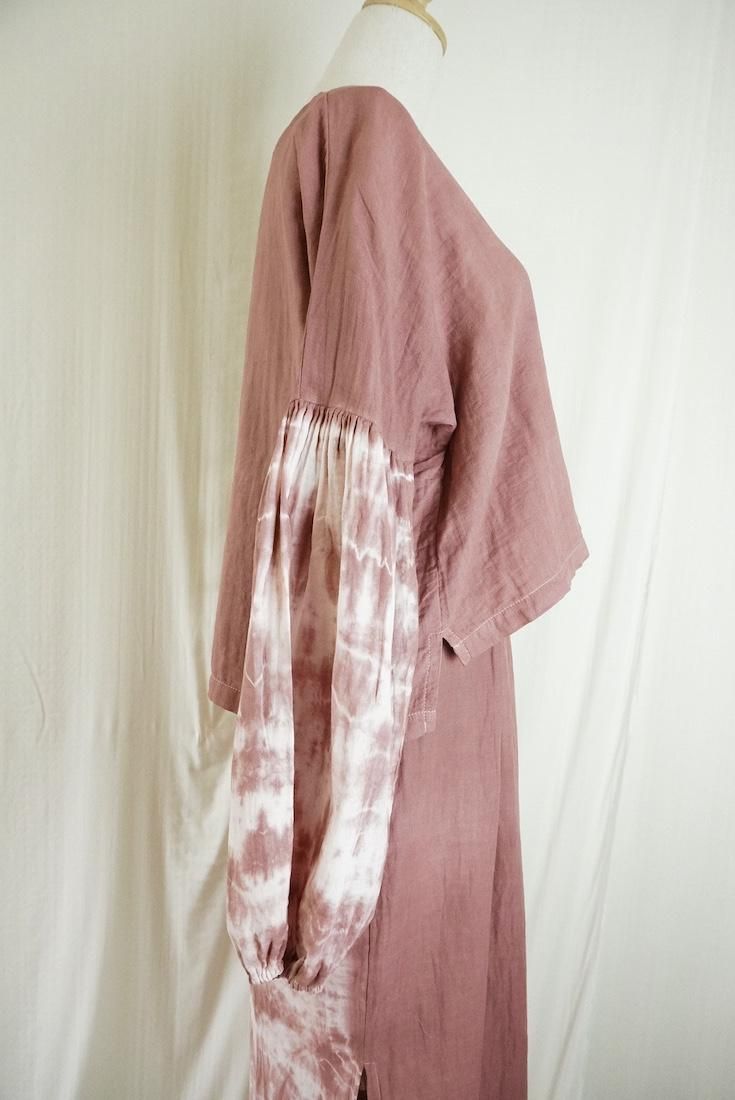 W-Gauze  Puff sleeve top 