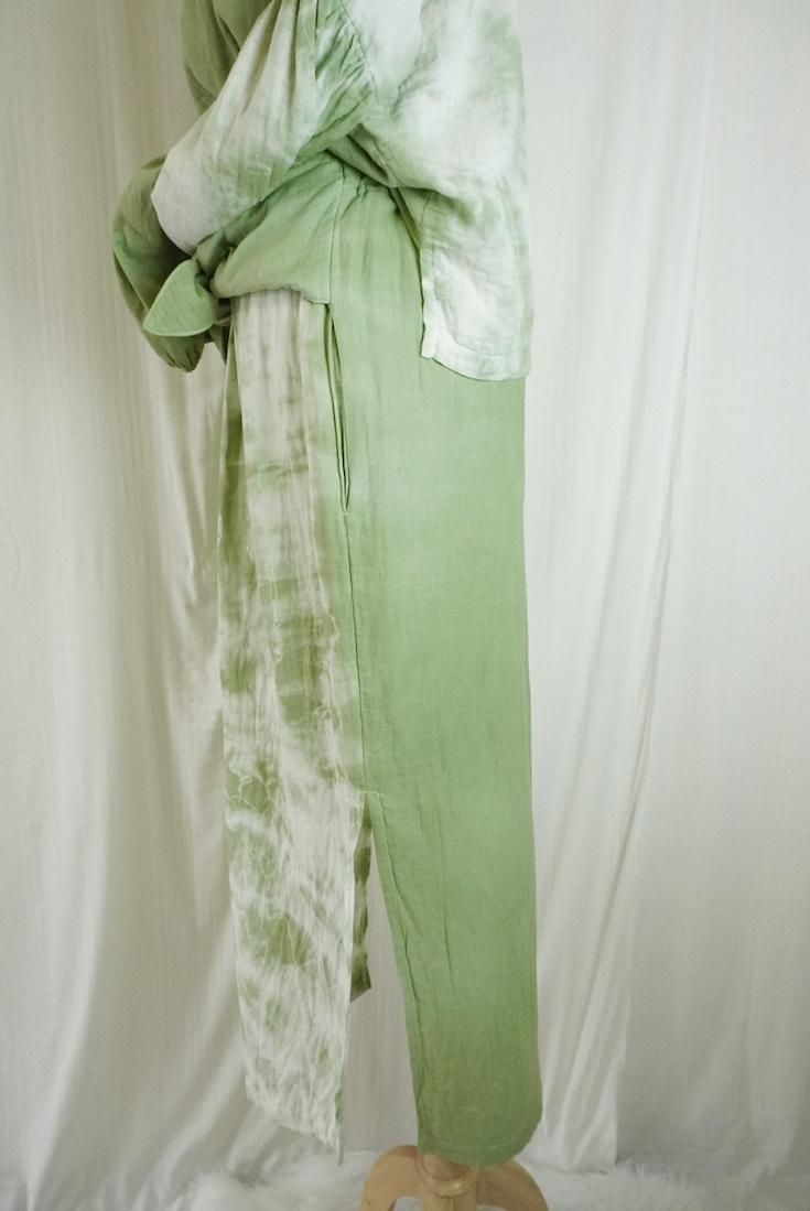 W-gauze Ribbon skirt