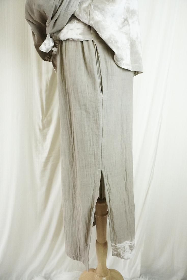 W-gauze Ribbon skirt