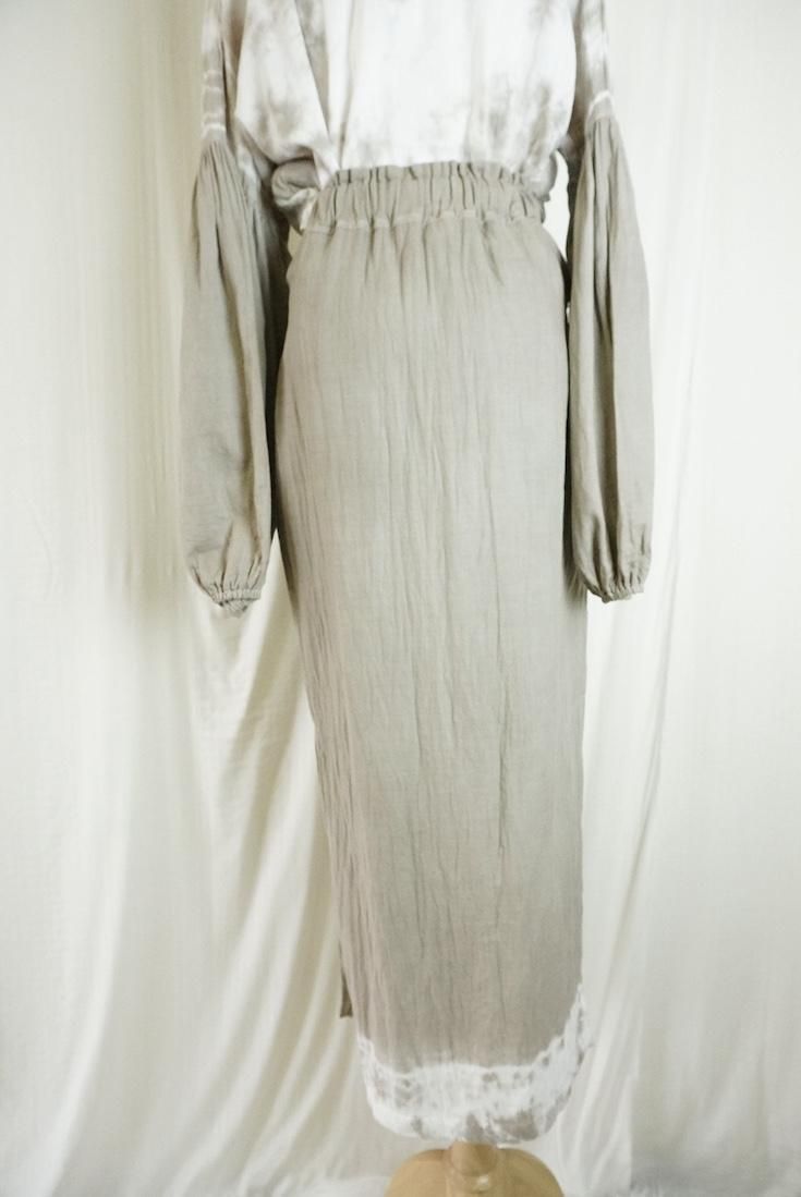 W-gauze Ribbon skirt