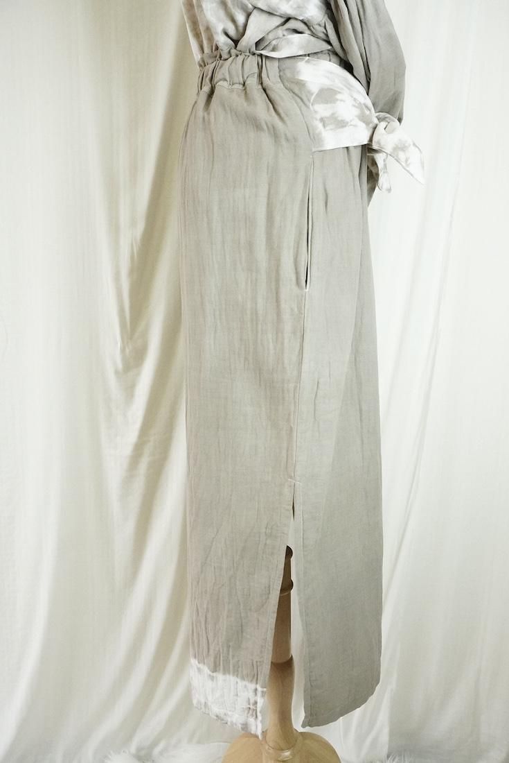 W-gauze Ribbon skirt